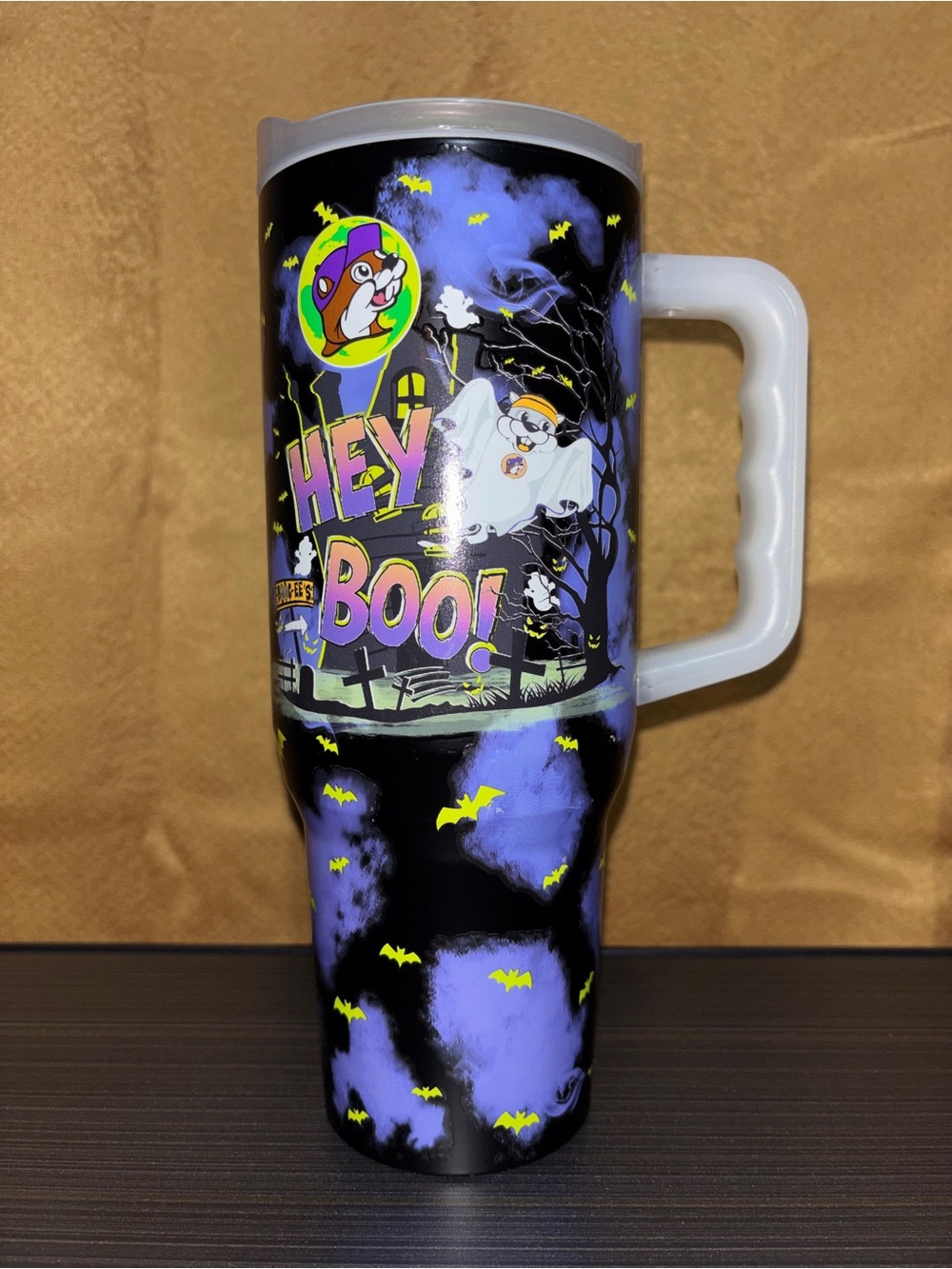 Hey Boo! Buc-ee’s Halloween 2024 40 ounce Tumbler – Glows in the Dark